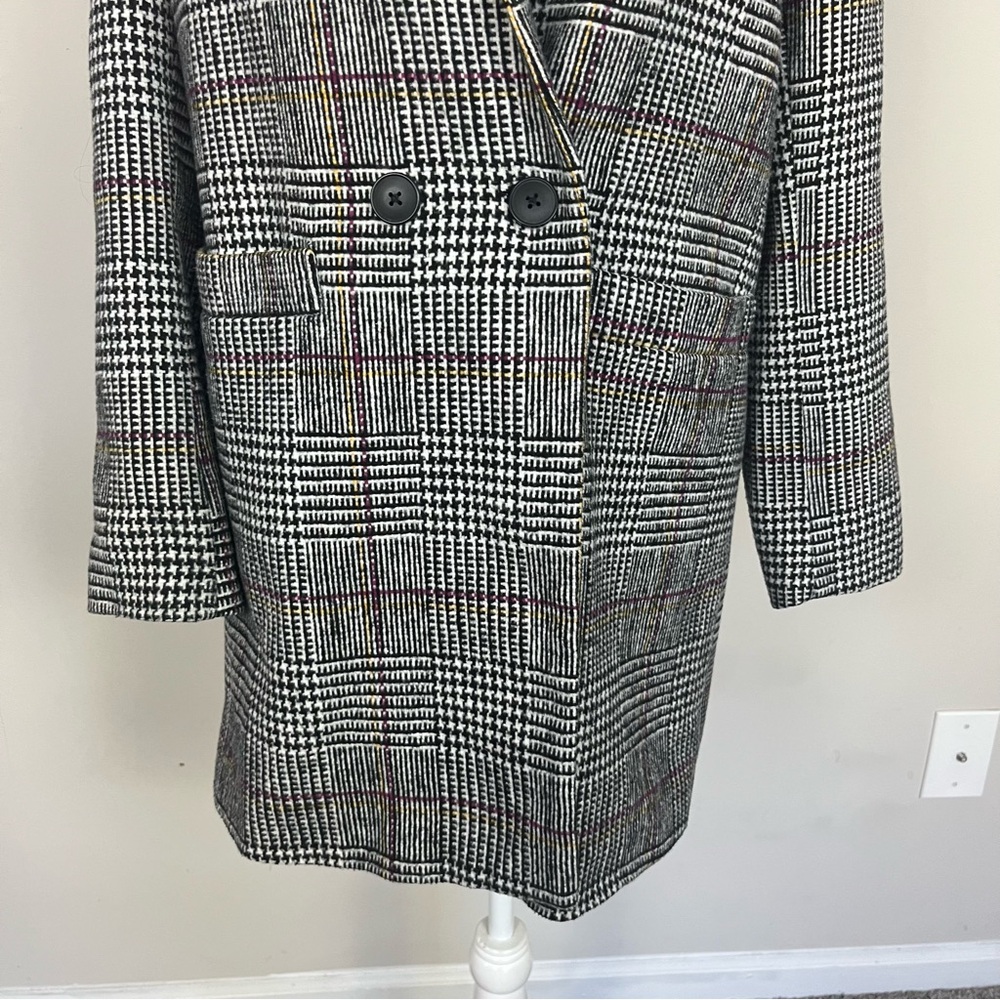 RD STYLE DANA DOUBLE BREASTED PLAID COAT SIZE XS - Picture 8 of 16